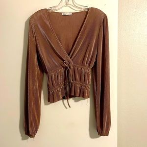 S Zara Shiny Blouse